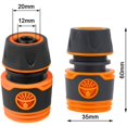 thumbnail image 2 of Conector de manguera, conector de manguera de 1/2", para conectar mangueras, herramientas de jardín, mangueras, conector de manguera, 4 piezas de manguera, juego de ramificación, conector esquí esquí Gafas de esquí, 2 of 5