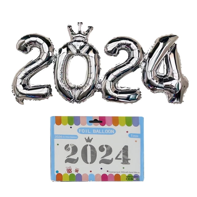 LCXmlly Party Photo Backdrop Bright Color Number Balloon Decoration Inflatable Widely Used 2024 New Year Party Ornament