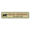 thumbnail image 2 of Bear Crossing Novelty Decor, Metal Wall Sign - 4x18 Inches, 2 of 4