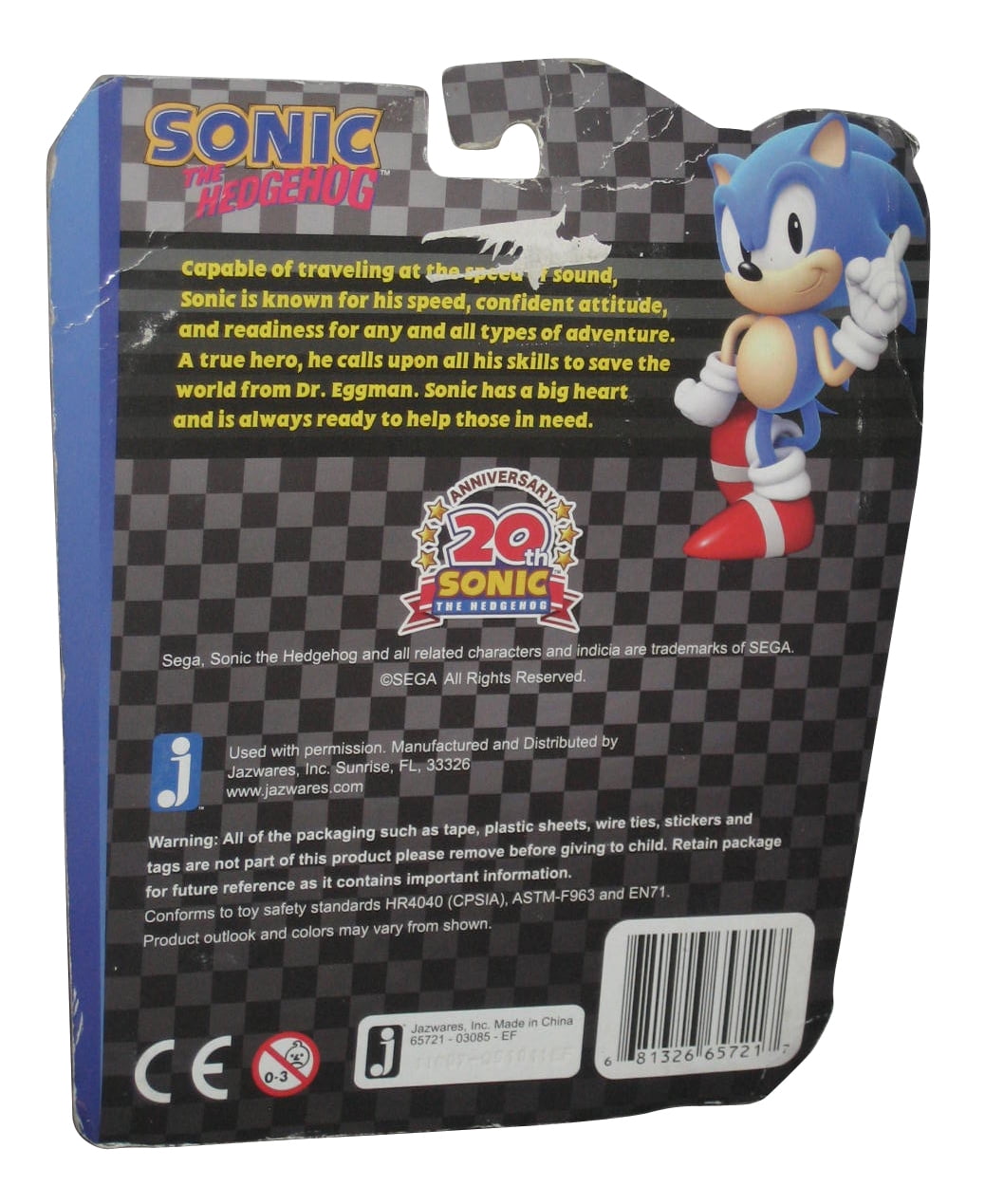 Sonic The Hedgehog 20th Anniversary Sonic & Moto Bug Action Figure 2-Pack ( 1991) 