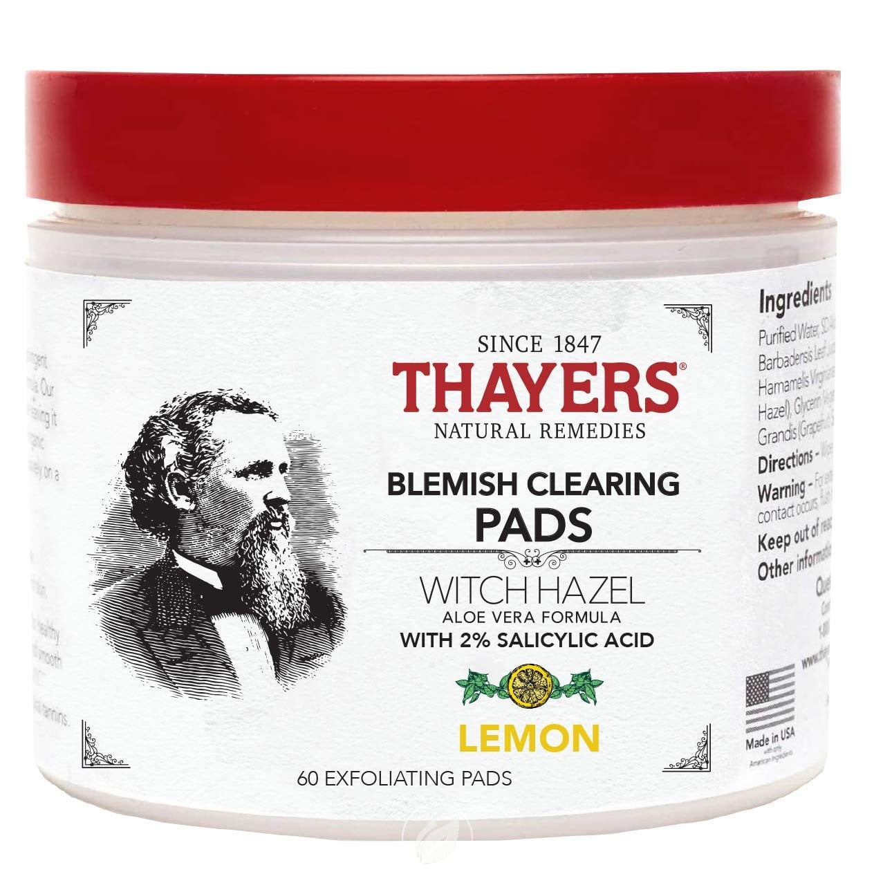 thayers witch hazel blemish clearing pads