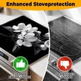 thumbnail image 6 of Stove Top Cover for Home Decoration Kitchen Pad Non-Stick Washable Cooktop Covers Countertop Protector Keep Stove Clean 28"x20" (White floral-2), 6 of 7