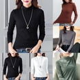 thumbnail image 6 of Women Turtleneck Base Layer Shirts Long Sleeve Slim Fit Thermal Underwear Tops, 6 of 11