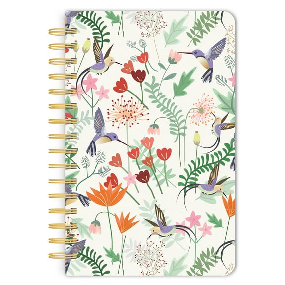 Hummingbirds | 5.25x8.25" Compact Wire Journal | Non-Dated | Foil Stamped Cover | BrownTrout