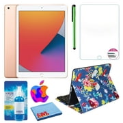 Apple iPad 10,2" (8e génération, 32 Go, Wi-Fi, or) et clavier floral Sargasso (nouvelle boîte ouverte)