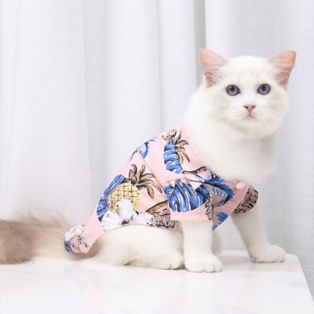 Doggie Style Store Blue Spotty Bird Cat Pet Kitten Jumper Sweater Soft Fleece Vest Sweatshirt Size XS