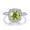 Green, variant on Moissanite Engagement Rings for Women 2ct D Color 925 Sterling silver Diamond Rings Wedding Anniversary Promise Rings Gifts for Her Wife with Certificate