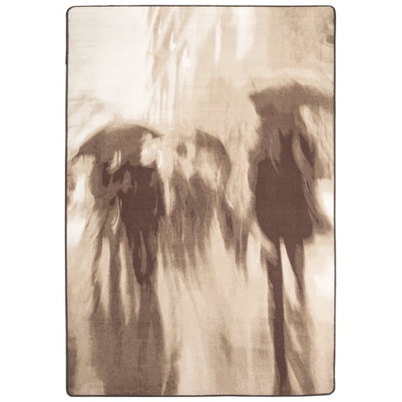 Milliken In The Moment Area Rug 4000177354 Rainy Day Stroll Sepia 7' 8" x 10' 9" Rectangle