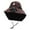 Coffee, variant on Kids Solar Fan Hat Summer Beach Trips Cap With Built In USB Charging Fan Outdoor Wide Brim Garden Hats UPF 50+ for Toddler Boys Girls,Size 1