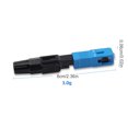 thumbnail image 2 of 10pcs FTTH Intégré Fibre Optique Connecteur Rapide Adaptateur Optique à Fibre Monomode SC UPC Connexion à Froid Assemblage de Champ Rapide, 2 of 9