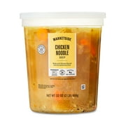 Marketside Chicken Noodle Soup, Fresh Deli Soup, 32 oz Cup