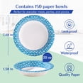 thumbnail image 2 of JOLLY CHEF Disposable Paper Bowls 20 oz,150 Count,Printed Soak Proof Large Bowls for Breakfast, Lunch, and Dinner Meals, 2 of 7
