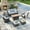 Gray-Gray, variant on Vicllax 3 Pieces Patio Furniture Set 2-Seat Wicker Outdoor Conversation Set with Coffee Table Gray