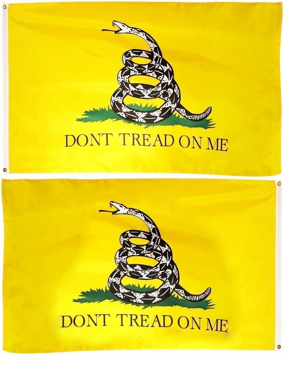 2x3 Gadsden Dont Tread On Me Flag Black Banner Grommets FAST USA SHIPPING 