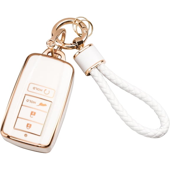 for Acura Key Fob Cover with Keychain, Soft TPU Key Case Protection Fit for Acura CDX RDX RLX NSX TLX TLX-L Smart Remote Key,1,Fit for Acura