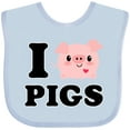 thumbnail image 3 of Inktastic I Love Pigs Boys or Girls Baby Bib, 3 of 4