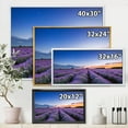 thumbnail image 4 of Designart 'Dramatic Clouds and Sunrise Over Lavender Field I' Farmhouse Framed Canvas Wall Art Print, 4 of 5