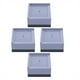 thumbnail image 1 of Xihbxyly Almohadilla Elevadora para Muebles, Diseño Cuadrado, Puntas Antideslizantes, Apilable, Multiusos para Cama, Sofá, Mesa y Lavadora, Fácil de Limpiar, Juego de 4 Piezas, Marrón/Blanco, 1 of 2