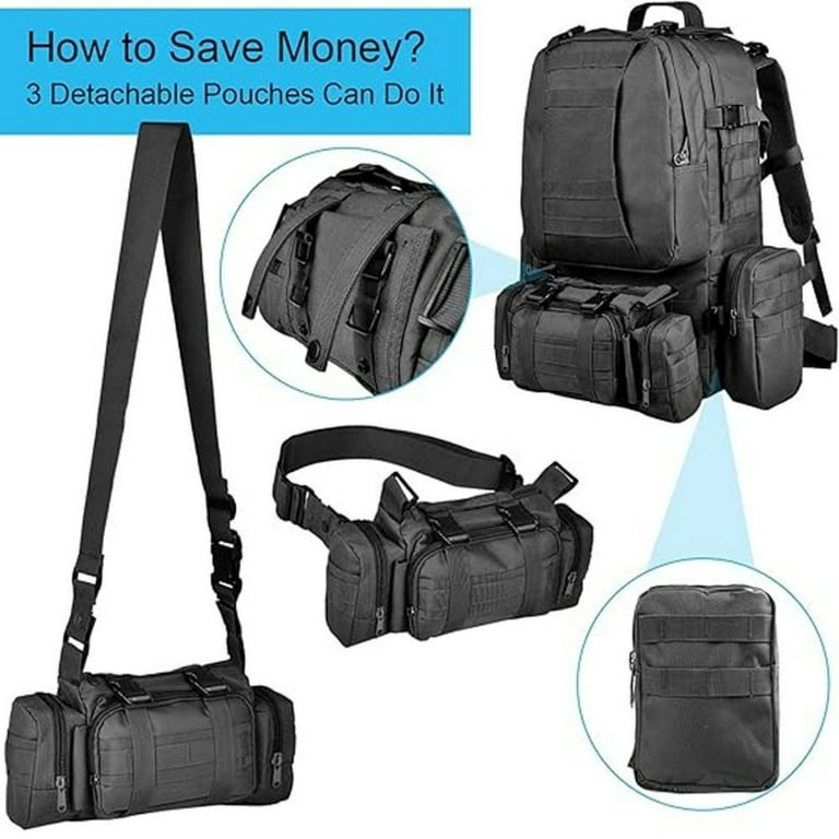 75l Tactical Backpack - Heavy-Duty Outdoor Rucksack for Hunting & Travel(CP Camo)