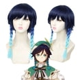 thumbnail image 1 of Anime Genshin Impacto Venti Mondstadt Wind God Juego Traje Encantador Uniforme Cosplay Disfraz De Halloween Fiesta De Las Mujeres Peluca, 1 of 4