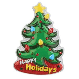 Happy Holidays Christmas Tree Cake Pop Top Topper