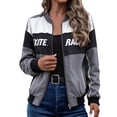 thumbnail image 2 of Race Car Driver Jacket Women Zip Up Streetwear F1 Jacket Varsity Outfit, 2 of 4