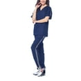 Dagacci Medical Uniform Unisex Men and Women VNeck Top Joggers Pants