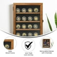thumbnail image 2 of Flash Furniture Maverick Solid Pine Medals Display Case 14 x 11 Rustic Brown (HMHD23M14YBBRN), 2 of 2