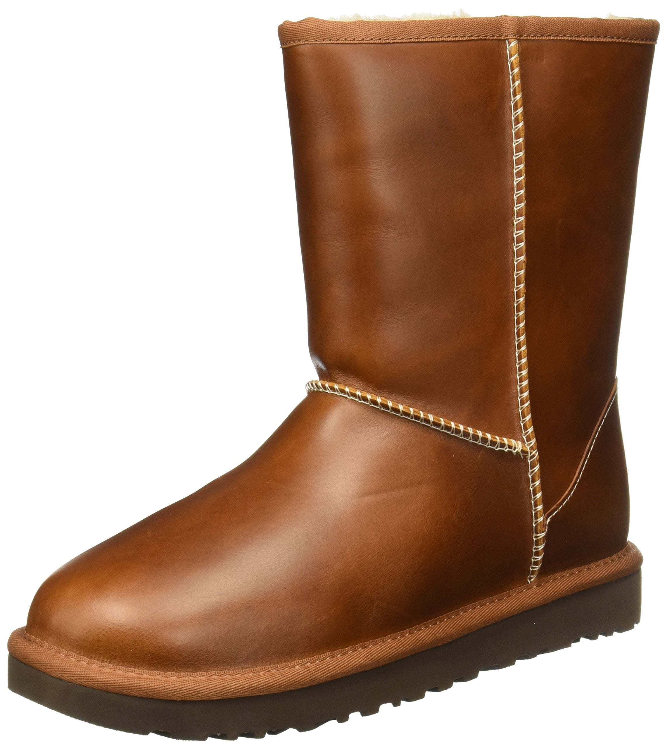 short leather ugg boots