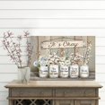thumbnail image 2 of Floral Farmhouse Wall Art Canvas Encouraging Bible Verse On Marson Jars and Butterfly Print Wall Decor It''s Okay Inspirational Quotes Picture Framed Artwork for Bedroom Bathroom Decor 12x16 In, 2 of 6