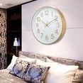 thumbnail image 4 of Visland Wall Clock Large Numerals Design Easy-to-Read Battery Operated Modern Silent Non-Ticking Round Clock Wall Decoration, 4 of 8