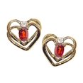 thumbnail image 2 of Tommaso Design� Oval 5x3mm Genuine Garnet Earrings, 2 of 9
