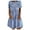 C1-BU1644, variant on Womens Turn-Down Collar Mini Dress Denim Tiered Hem Button Front City Walk Sundress