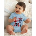 thumbnail image 3 of Tstars Boys Unisex 4th of July Shirts for Boys Patriotic USA My First 4th of July Baby Outfit American Flag USA Independence Day Gifts for Fourth of July Baby Bodysuit, 3 of 6