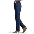 thumbnail image 2 of Lee Women's Relaxed-fit Side Elastic Tapered-leg Jean 16 Dark Indigo, 2 of 4