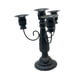 thumbnail image 5 of Candelabro de Metal con 4 velas, elegante candelabro de 7,28 "de altura, candelabro de pilar para oficina, festivales, fiestas, bodas, chimenea Negro, 5 of 9