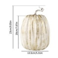 thumbnail image 4 of 8 Inch Large Artificial Pumpkins Decor Foam Fake Decorative Pumpkins for Halloween Autumn Harvest Home Decorations, 4 of 7