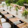 thumbnail image 3 of Flower Black Cloth Napkins, Gold White Abstract Floral Aesthetic Washable and Reusable Dinner Napkins Set of 4, Table Napkin for Kitchen Party Birthday Wedding Hotel Housewarming 20"x20", 3 of 8