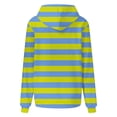 thumbnail image 4 of WTXUE Hoodies Pullover Ribbed Long Sleeve Tops Oversized Hoodies Striped Plus Size Long Sleeve Sweaters Pullover Fall Clothes with Pocket Dressy Sweaters Lightweight Pullover Tunic Sweatshirt Green M, 4 of 4