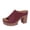 A-Red, variant on Women's Chunky Block Heels Sandals Slip-On Platform High Heel Summer Open Toe Comfy Dress Shoes for Work Party Daily Black Size 6.5
