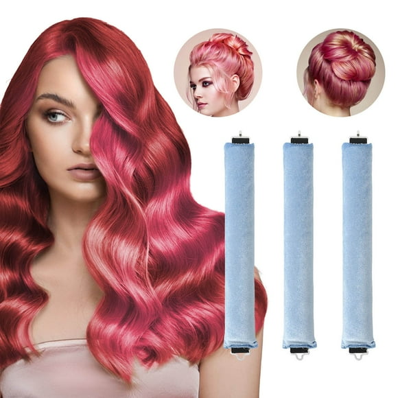 Heatless Hair Curler Flexi Rods Heatless Curling Rod For All Hair Types No Heat Curlers To Sleep In Overnight Heatless Curls For Hair 3pcs 8 Colors