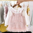 thumbnail image 2 of CaComMARK PI Baby Girl Dress , Toddler Girls Dresses Cotton 2 Piece Outfits Long Sleeve Cute Dresses Gifts for Girls Toddler Baby Clothes Cheapest Items on Sale Pink 1 Years(1-2 Years), 2 of 8