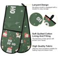 thumbnail image 2 of Yayeee Double Oven Mitt Kitchen Heat Resistant Baking 35" x7" Quilted Glove, Christmas Santa, 2 of 6
