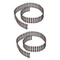thumbnail image 4 of YSNOOWE 2Pcs Small Fence Mini Fence Decor Coffee Wood Handmade Design for Mini Farm, 4 of 7