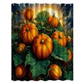 thumbnail image 1 of Höst Duschdraperier för Badrum, Höstpumpa Skörd Bondgård Thanksgiving Halloween Tyg Duschdraperi med Krokset, 1 of 4