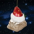 thumbnail image 5 of Celestial Crescent Moon Santa Glass Christmas Ornament, 5 of 5