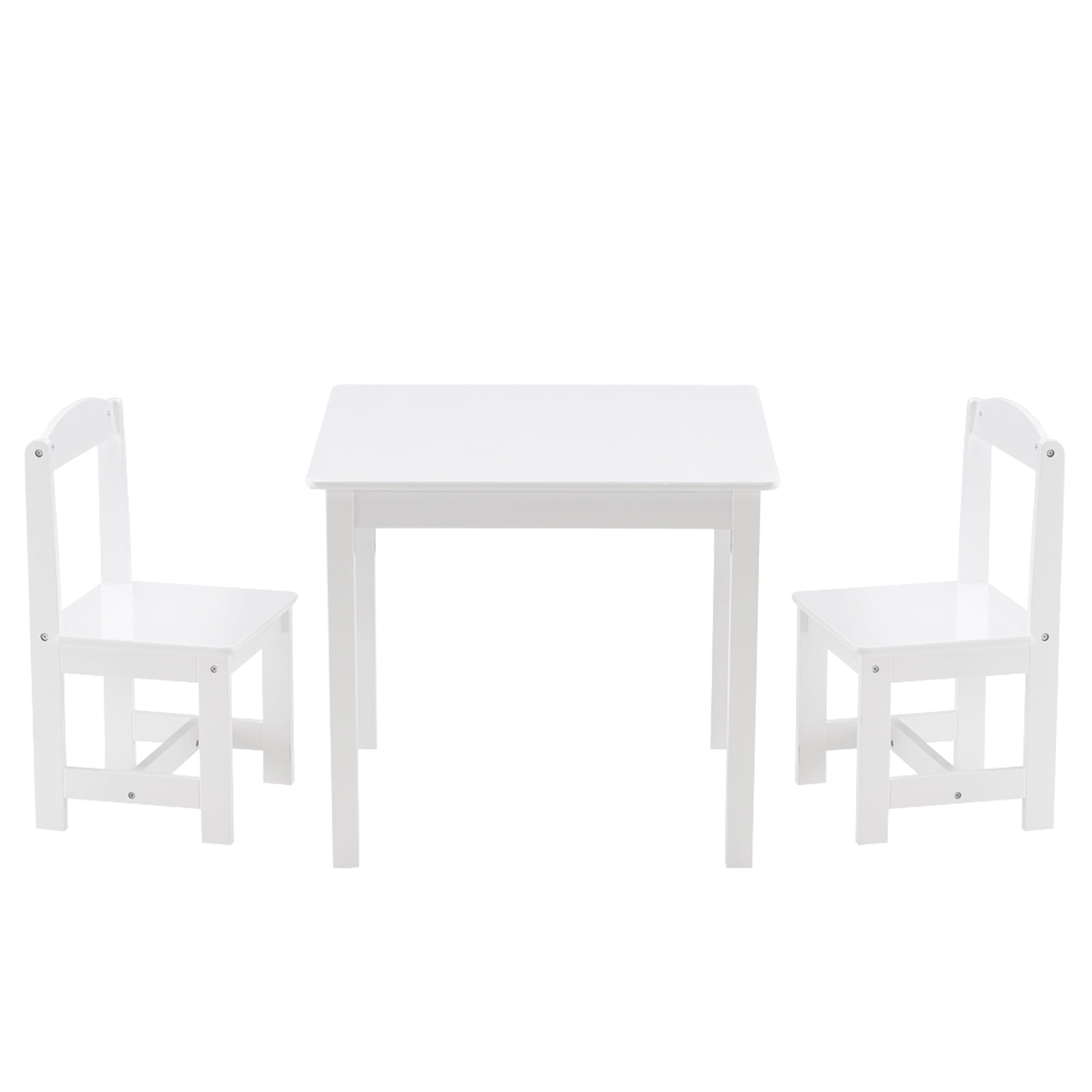 Realyc [60 x 60 x 52]cm MDF Simple Children's Table and Chair Set of 3