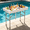 Cooler Table-4 Foot, variant on EVOKEDEN 42.5" Fish Cleaning Table w/ Sink, Folding Camping Table & Fish Cleaning Station w/ Measure Mark