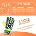 thumbnail image 2 of Gants de Gardien de But de Football pour Enfants de Taille 5/6/7 avec Sangle de Poignet Réglable Anti-Dérapant, 2 of 8
