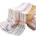 thumbnail image 4 of Namzi 6pcs Bathroom Hand pure cotton Towels, Multipurpose Use as Bath Fitness, Bathroom, Shower, Sports, Towel，Handle various situations effortlessly.27.56x13.39inch (brown), 4 of 4
